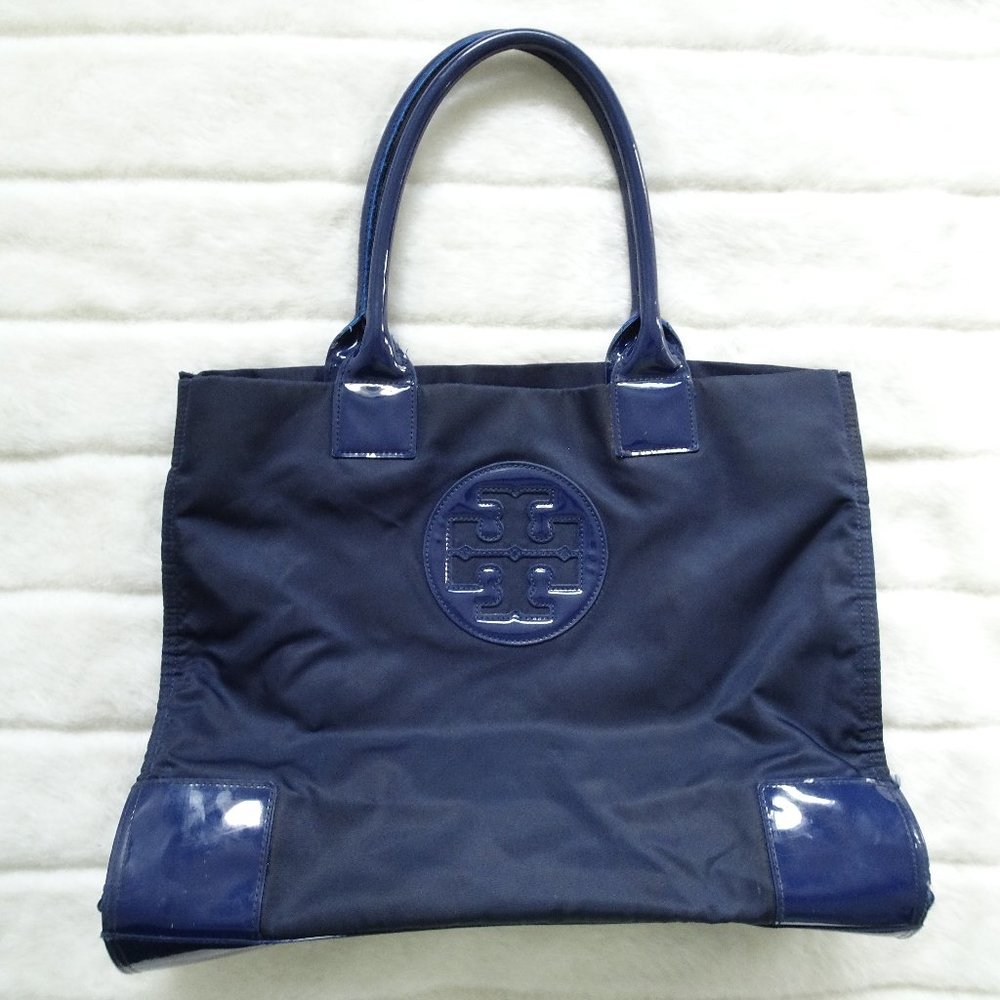 Blue  Tory Burch Ella Tote Bag